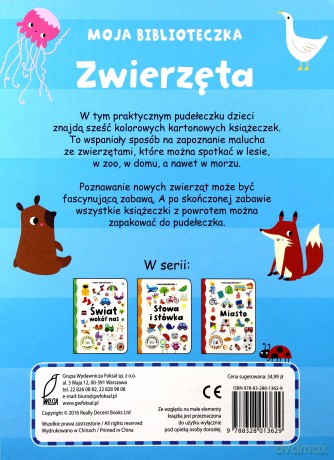 Zwierzęta Moja Biblioteczka [6xKSIĄŻKA]
