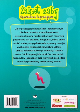 Żakiet Żaby Opowiadania Logopedyczne - Katarzyna Michalec [KSIĄŻKA]