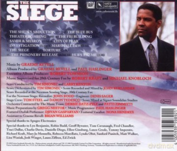 The Siege soundtrack (Graeme Revell) [CD]