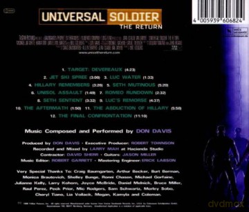 Universal Soldier: The Return soundtrack (Uniwersalny Żołnierz: Powrót) (Don Davis) [CD]