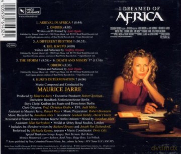 I Dreamed of Africa soundtrack (Marzyłem o Afryce) (Maurice Jarre) [CD]