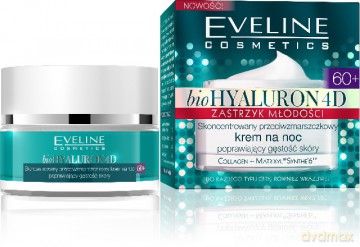 Eveline Bio Hyaluron 4D Zastrzyk Młodości 60+ Krem na noc 50ml [KOSMETYKI]