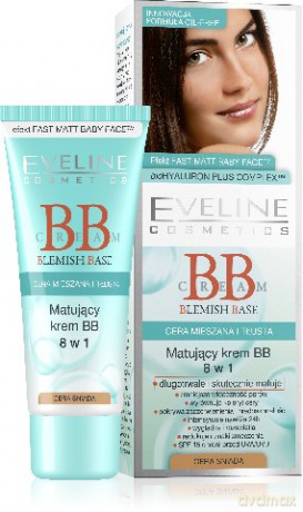 Eveline Blemish Base Matujacy krem 8w1 z podkładem do cery śniadej [KOSMETYKI]