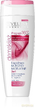 Eveline Demakijaż Program 360 Mleczko micelarne 3w1 łagodzące 200ml [KOSMETYKI]