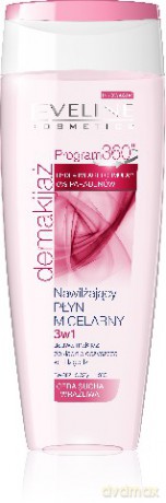 Eveline Demakijaż Program 360 Płyn micelarny 3w1 Nawilżający 200ml [KOSMETYKI]