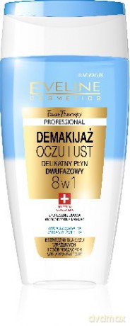 Eveline Face Therapy Płyn dwufazowy do demakijażu oczu i ust 8w1 150ml [KOSMETYKI]