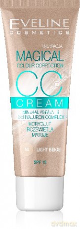 Eveline Fluid Magical CC Cream nr 50 Jasny Beż 30ml [KOSMETYKI]