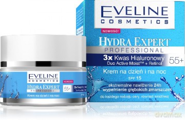 Eveline Hydra Expert Krem na dzień i na noc po 55 roku życia [KOSMETYKI]