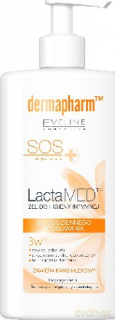 Eveline Lactamed żel do higieny intymnej 3w1 do codziennego stosowania 250ml [KOSMETYKI]