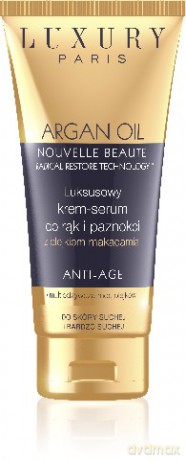Eveline Luxury Paris Argan Oil Krem-serum do rąk i paznokci z olejkiem makadamia Ant-Age 100ml [KOSMETYKI]