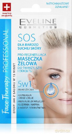 Eveline Maseczka SOS 5w1 żelowa pro regenerująca 7ml [KOSMETYKI]