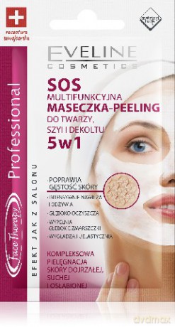 Eveline Maseczka- peeling multifunkcyjna 5w1do twarzy,szyi i dekoltu [KOSMETYKI]