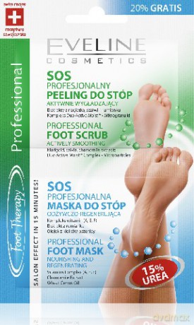 Eveline Maseczka+peeling do stóp FOOT THERARY 6mlx2 [KOSMETYKI]
