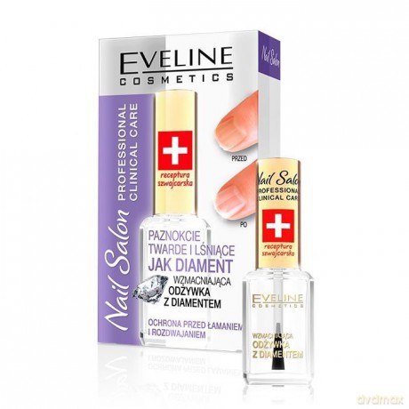 Eveline Nail Salon Lakier Odżywka diamentowa 12ml [KOSMETYKI]
