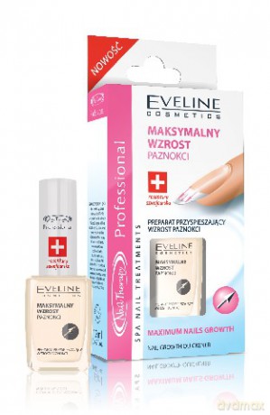 Eveline Nail Therapy Lakier Odżywka przyspieszająca wzrost paznokcia 12ml [KOSMETYKI]