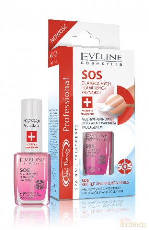Eveline Nail Therapy Lakier Odżywka SOS 12ml [KOSMETYKI]