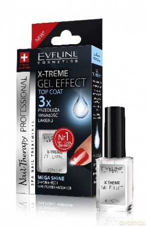 Eveline Nail Therapy Lakier Odżywka X-Treme Gel Effect-Płynne szkło 12ml [KOSMETYKI]