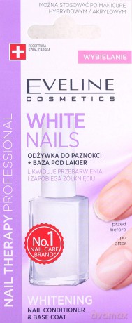 Eveline Nail Therapy Odżywka wybielająca do paznokci 3w1 12ml [KOSMETYKI]