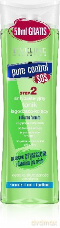 Eveline Pure Control Tonik łagodząco kojący bezalkoholowy [KOSMETYKI]