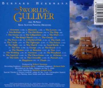 The 3 Worlds of Gulliver soundtrack (Trzy Światy Guliwera) (Bernard Herrmann) [CD]