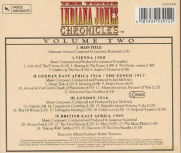 The Young Indiana Jones Chronicles: Volume Two soundtrack (Kroniki Młodego Indiany Jonesa) (Laurence Rosenthal) [CD]