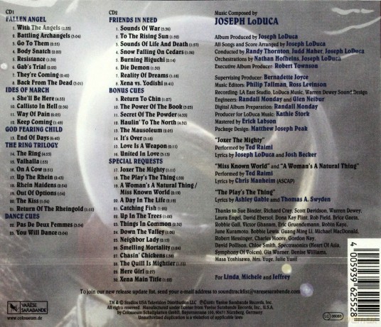 Xena: Warrior Princess Vol. 6 soundtrack (Xena: Wojownicza Księżniczka) (Joseph Loduca) [2CD]