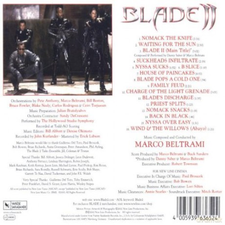 Blade 2 soundtrack (Marco Beltrami) [CD]