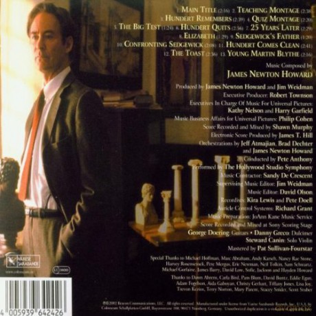 The Emperor\'s Club soundtrack (Klub Imperatora) (James Newton Howard) [CD]