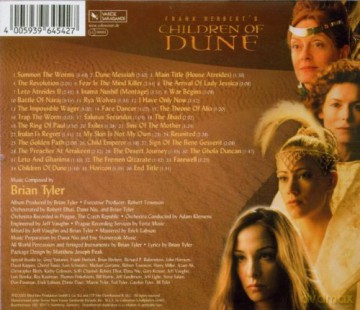 Children Of Dune soundtrack (Dzieci Diumy) (Brian Tyler) [CD]