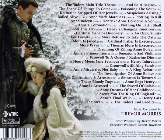 The Tudors Season 2 soundtrack (Dynastia Tudorów) (Trevor Morris) [CD]