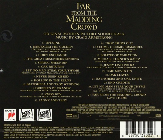 Craig Armstrong: Far from the Madding Crowd Soundtrack [CD]
