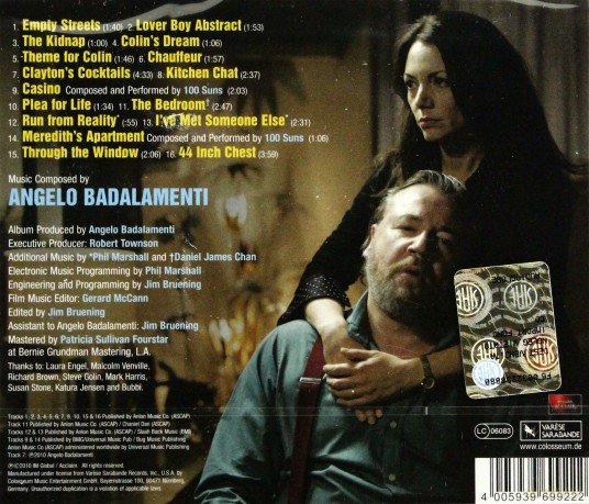 44 Inch Chest soundtrack (Kochanek w Szafie) (Angelo Badalamenti) [CD]