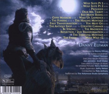 The Wolfman soundtrack (Wilkołak) (Danny Elfman) [CD]