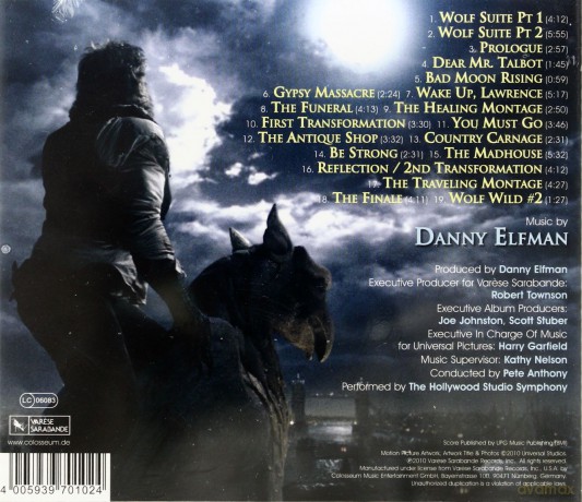 The Wolfman soundtrack (Wilkołak) (Danny Elfman) [CD]
