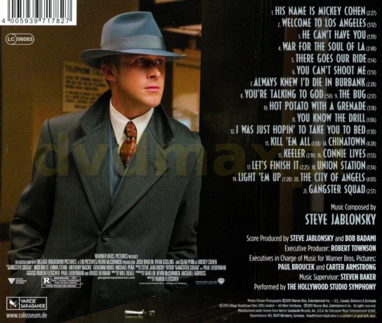 Gangster Squad soundtrack (Gangster Squad, Pogromcy Mafii) (Steve Jablonsky) [CD]