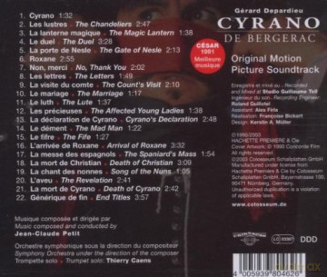 Cyrano De Bergerac soundtrack (Jean-Claude Petit) [CD]