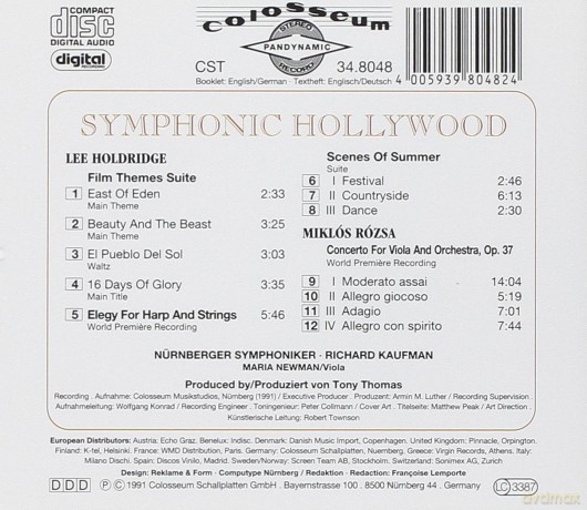 Symphonic Hollywood, Vol. I [CD]