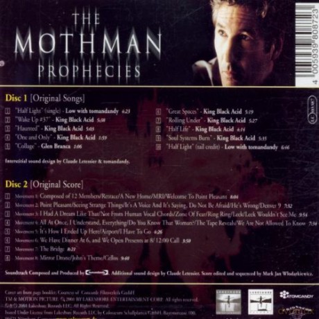The Mothman Prophecies soundtrack (Przepowiednia) (Tom And Andy) [2CD]