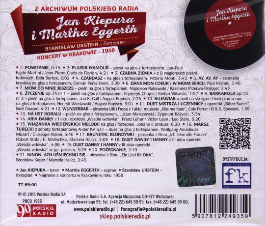 Jan Kiepura i Marta Eggerth: Koncert w Krakowie [CD]