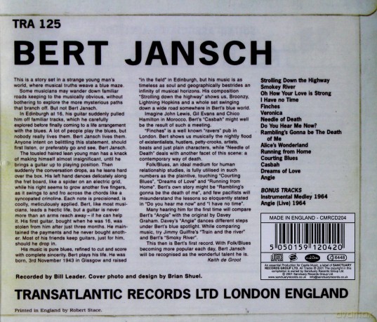 Bert Jansch: Bert Jansch [CD]