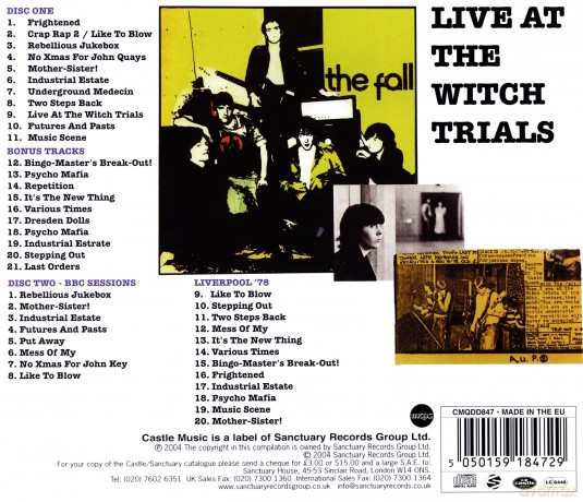 The Fall: Live At The Witch Trials [2CD]
