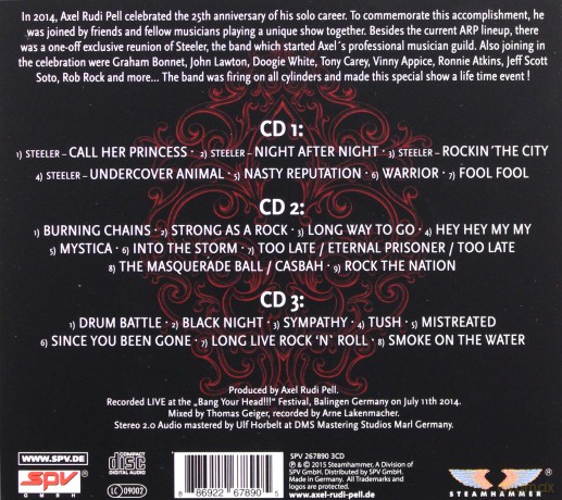 Axel Rudi Pell: Magic Moments 25th Anniversary Special Show [3CD]