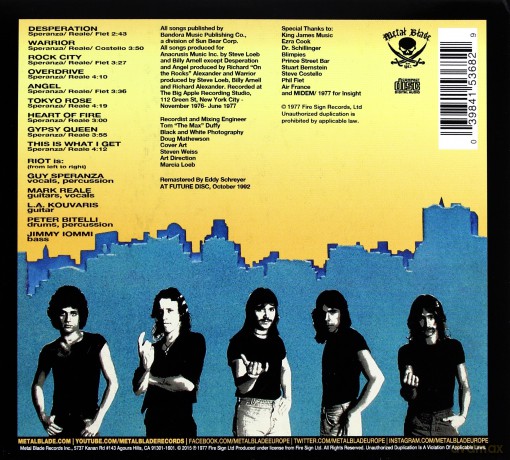 Riot: Rock City [CD]