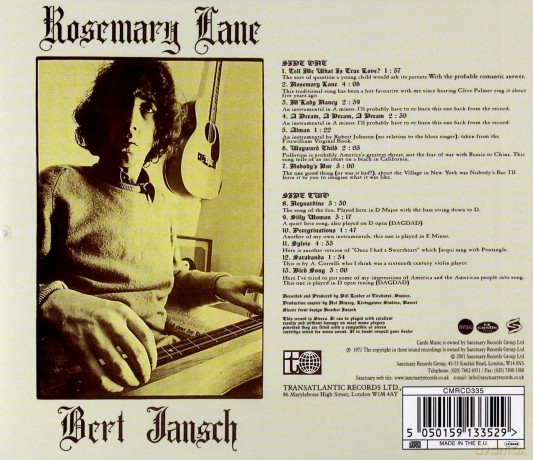 Bert Jansch: Rosemary Lane [CD]