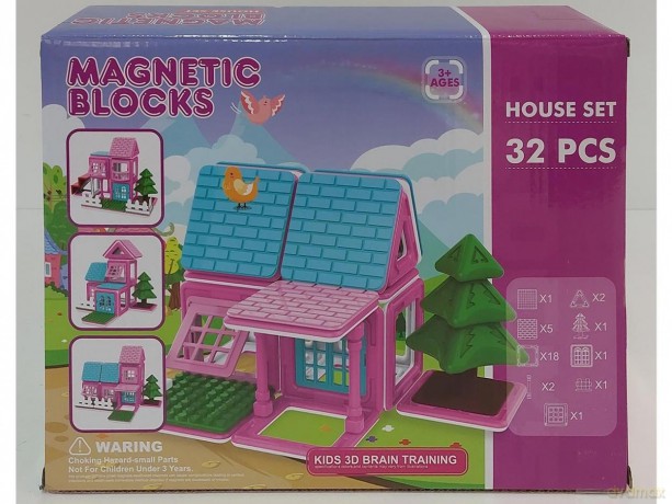 Klocki magnetyczne 32el [KLOCKI]