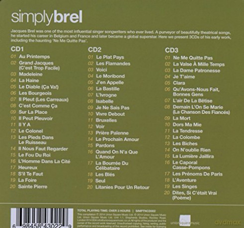 Jacques Brel: Simply [3CD]