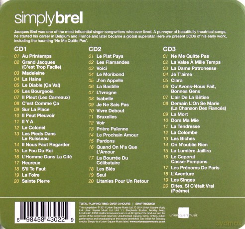 Jacques Brel: Simply [3CD]
