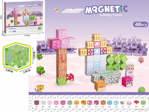 Klocki magnetyczne 48el [KLOCKI]