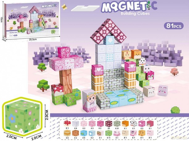 Klocki magnetyczne 61el [KLOCKI]