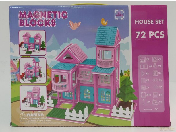 Klocki magnetyczne 72el [KLOCKI]